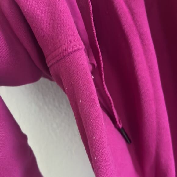 Calvin Klein Performance Hot Pink Spell Out Leg in Black Sweat Pants Lounge M - Picture 8 of 9